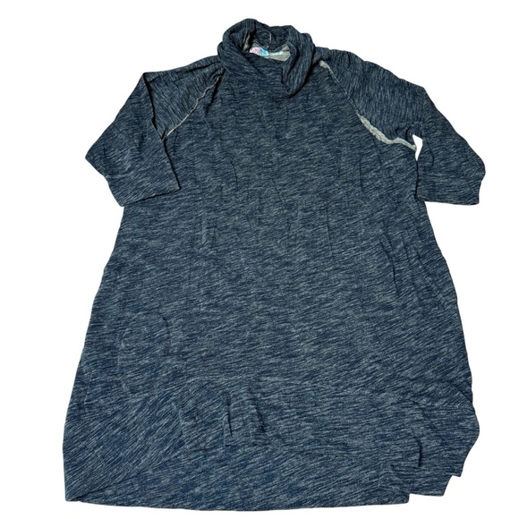 Free People FP Beach Blue Cowl Neck Dress - Picture 3 of 9